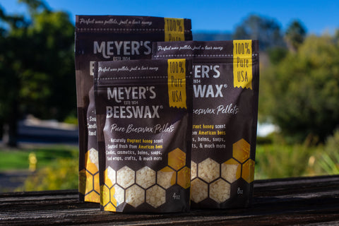 Meyer's 100% Pure Domestic USA Beeswax, Not Imported, Chemical Free Triple Filtered Process - Pellets for All Your DIY Projects